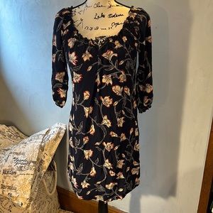 Lucky Brand Live in Love Women’s Blue Floral dress size small